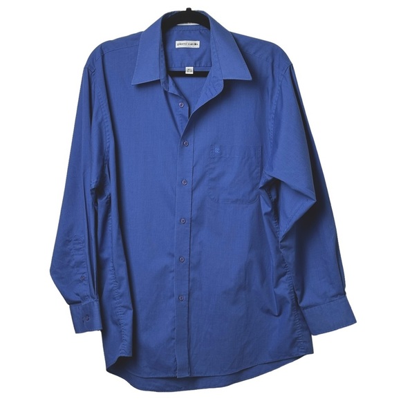 Pierre Cardin Other - Pierre Cardin Men's Button Down Blue Size 16.5 32-33 Vintage Blue